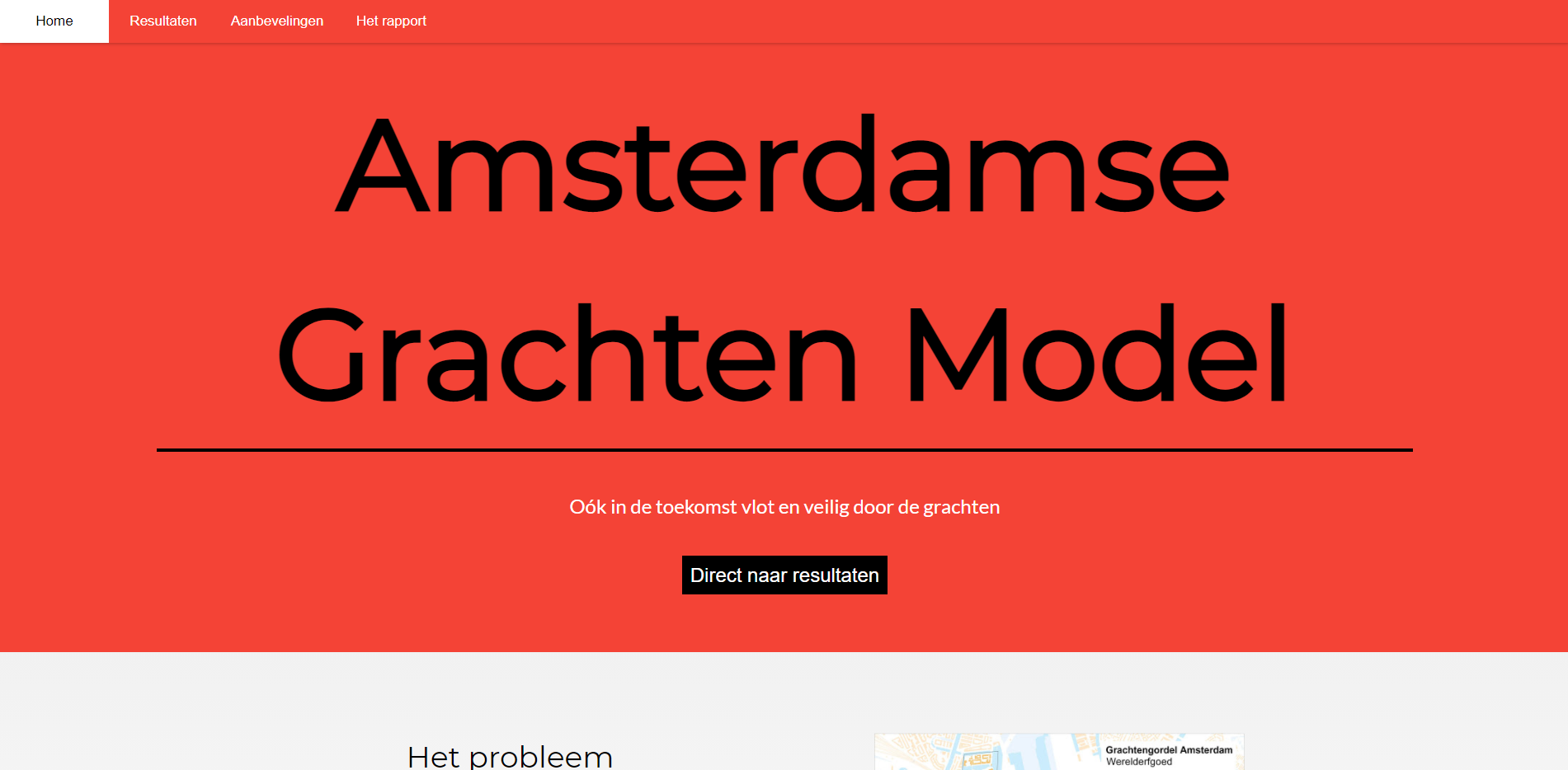 Grachtenmodel site screenshot